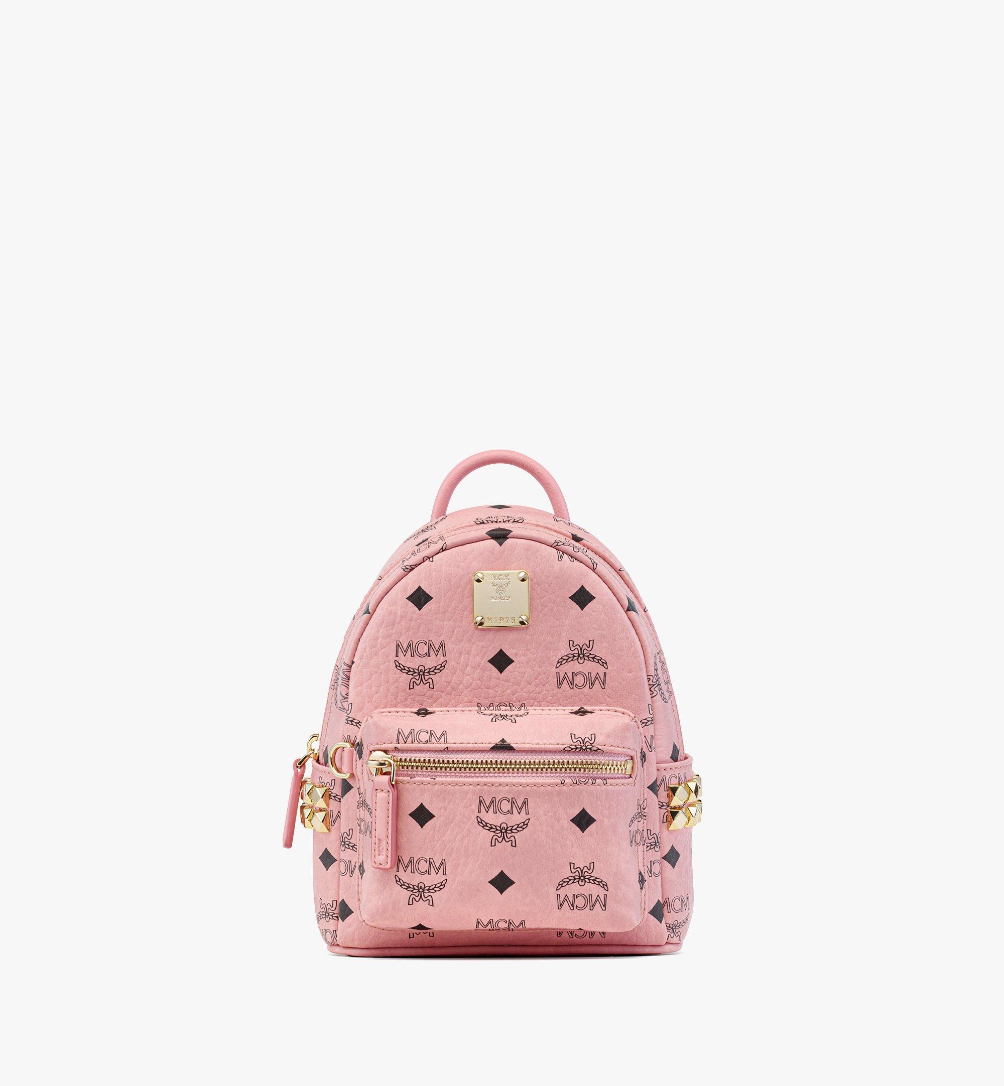 MCM Stark Bebe Boo Side Studs Backpack in Visetos  MMKEAVE17PZ001 Alternate View 1