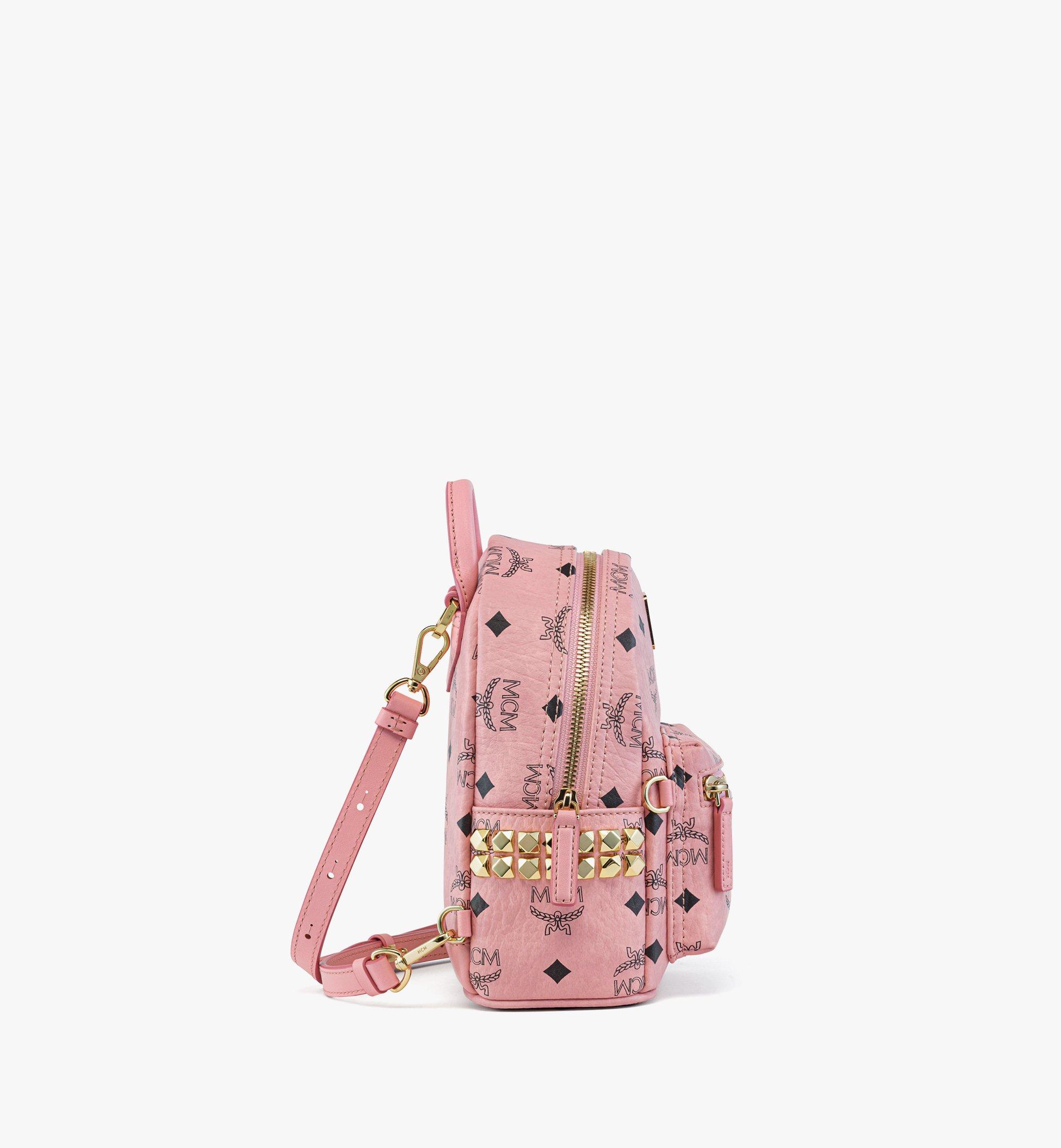 MCM Stark Bebe Boo Side Studs Backpack in Visetos  MMKEAVE17PZ001 Alternate View 1