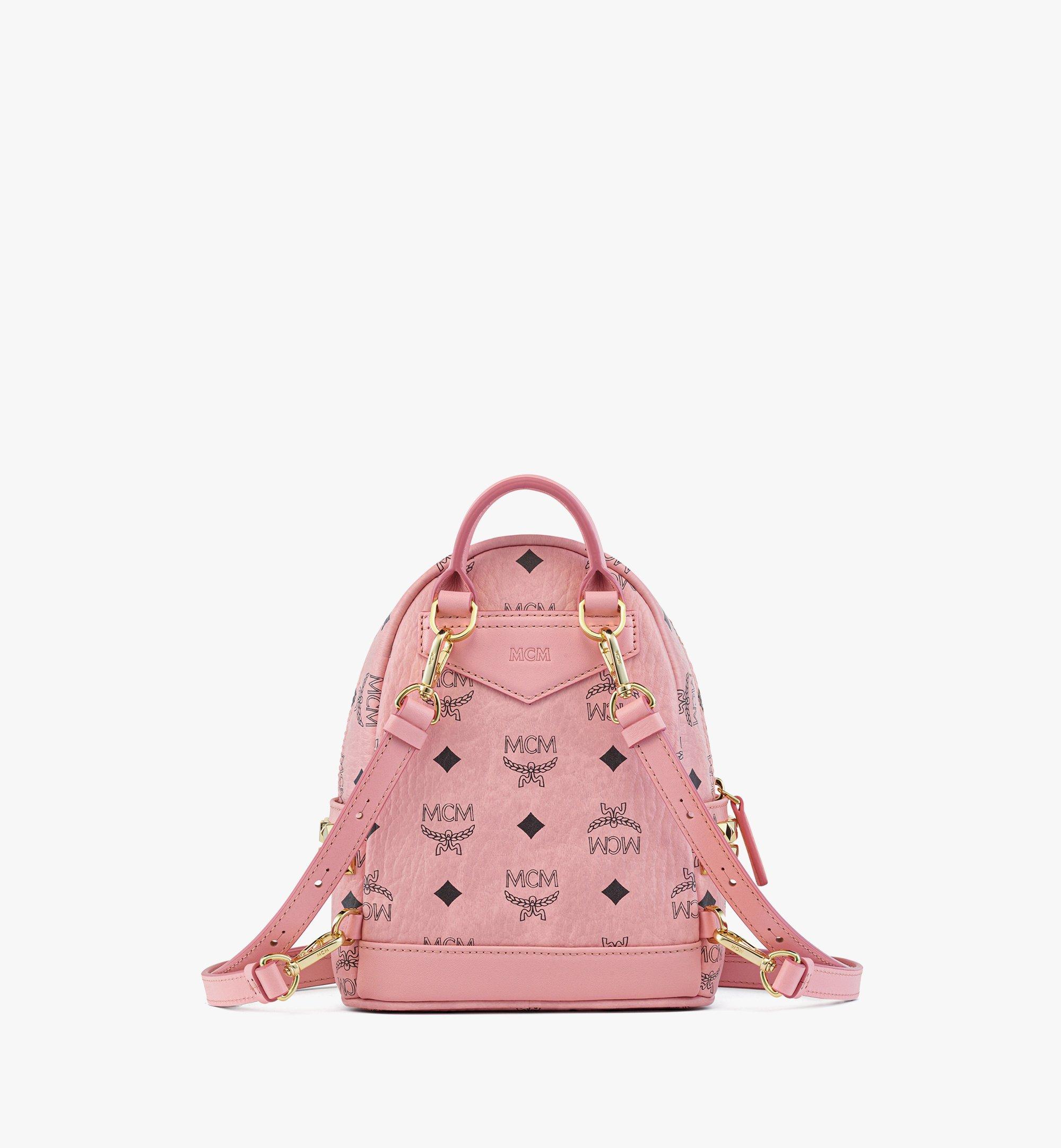 MCM Stark Bebe Boo Side Studs Backpack in Visetos  MMKEAVE17PZ001 Alternate View 3