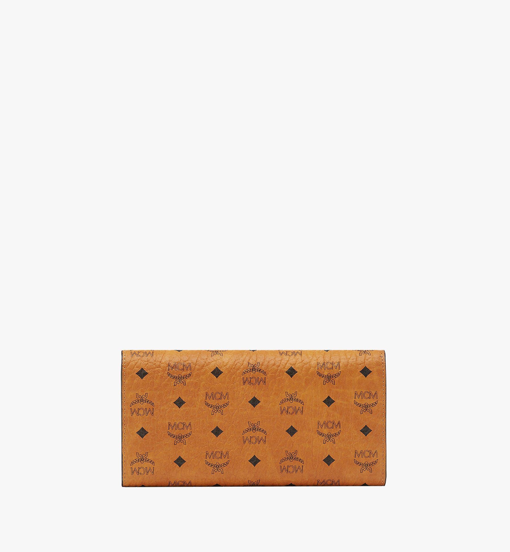 MCM Trifold Wallet in Visetos Original Cognac MYLAAVI01CO001 Alternate View 3