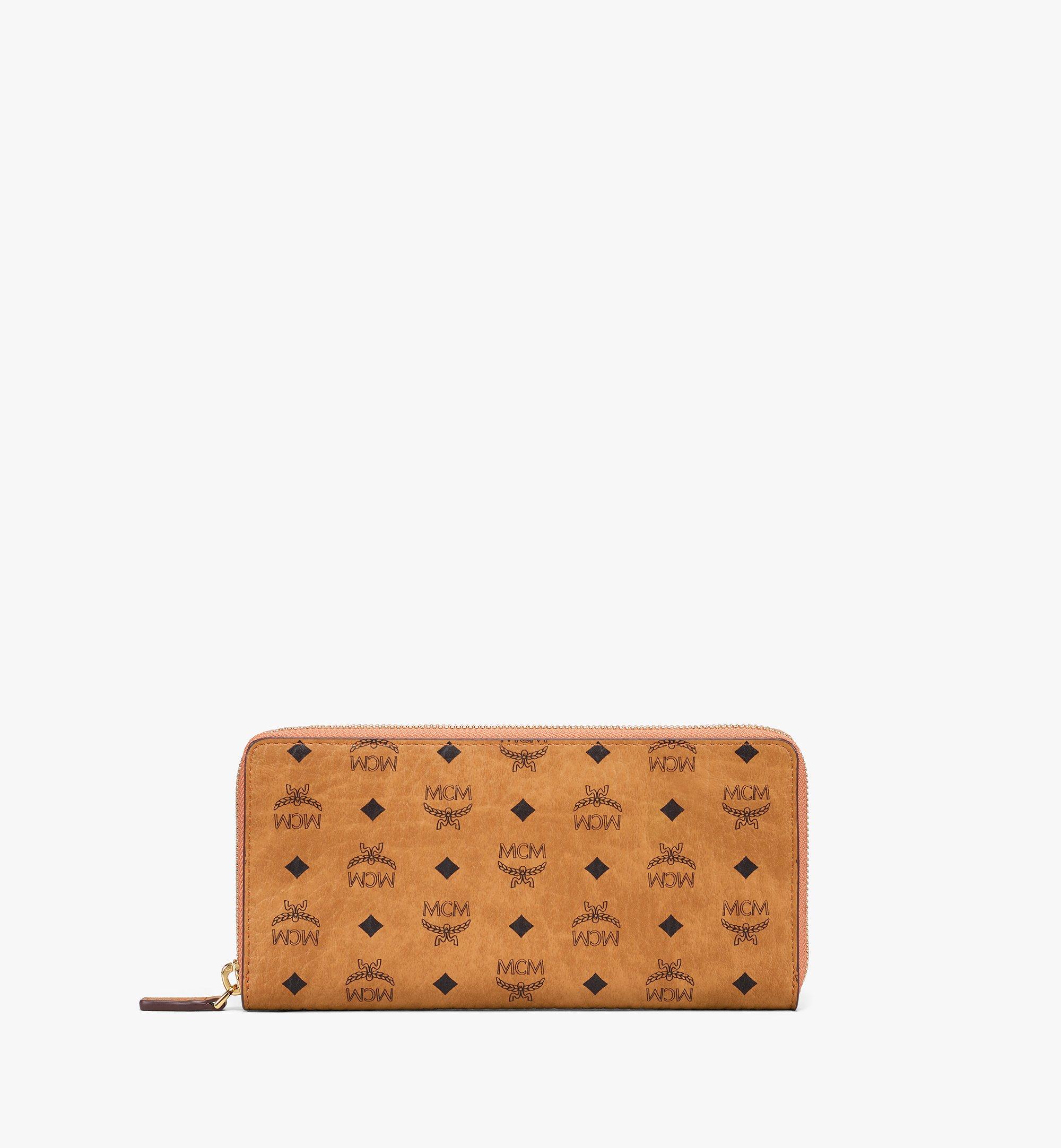 MCM Aren Zip Around Wallet in Visetos  MYLFSTA01CO001 Alternate View 1