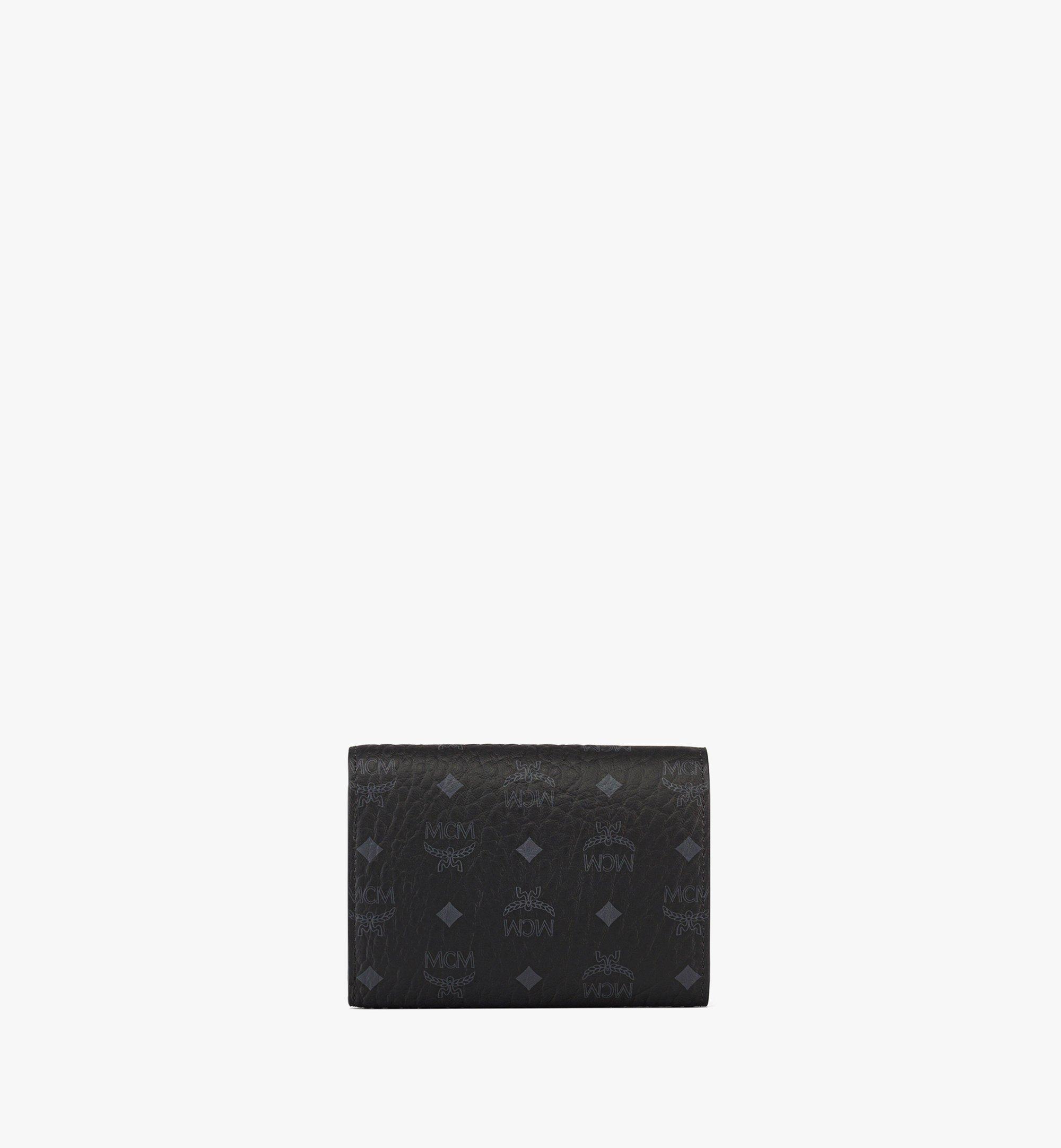 MCM Aren Trifold Wallet in Visetos Black MYSFSTA02BK001 Alternate View 2