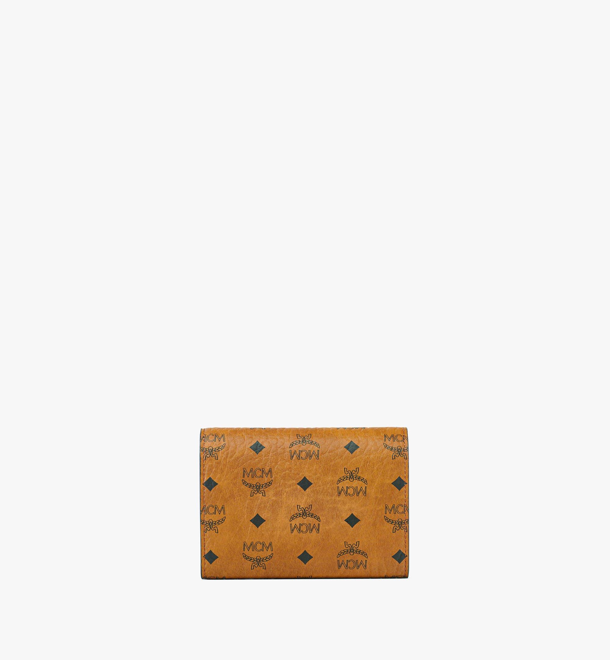 MCM Aren Trifold Wallet in Visetos Cognac MYSFSTA02CO001 Alternate View 2