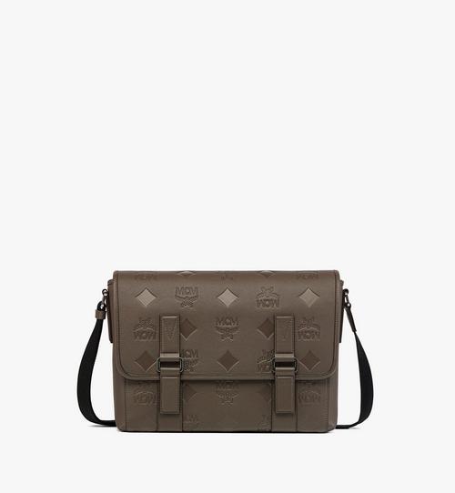Aren Messenger in Maxi Monogram Leather