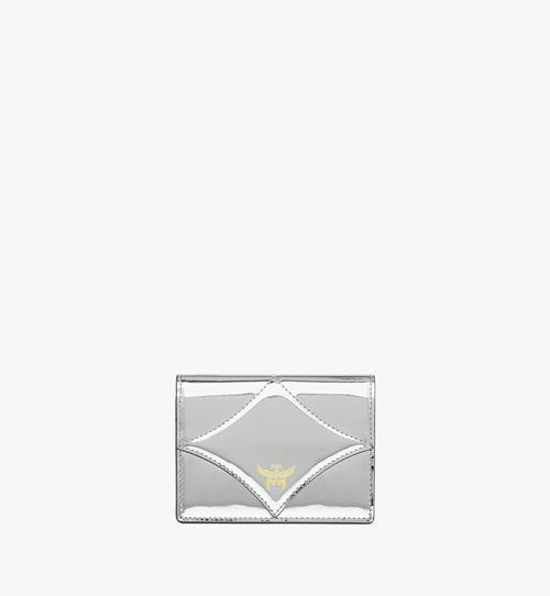 Diamond Wallet in Metallic Mirror Leather