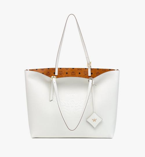 Himmel Shopper in Embossed Logo Leather