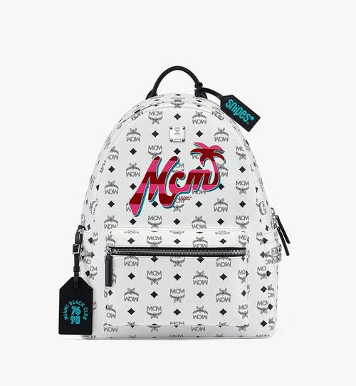 MCM x SNIPES Stark Side Studs Backpack in Visetos
