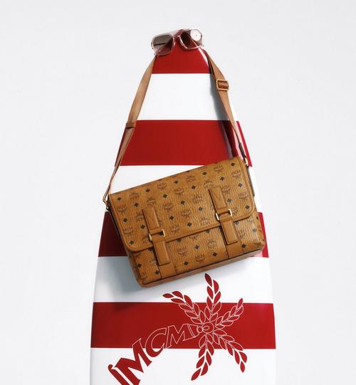 MEDIUM AREN MESSENGER BAG IN VISETOS
