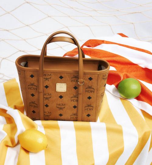 MINI TONI TOP-ZIP SHOPPER IN VISETOS